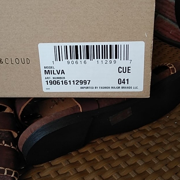 Musse & Cloud Milva sandals brown leather size 10 - Picture 6 of 6
